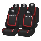 Set Huse Scaune Universale Compatibile cu Seat &ndash; Negru/Rosu