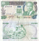 1984 (1 VII), 10 shillings (P-20c) - Kenya
