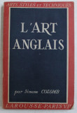 L &#039; ART ANGLAIS par SIMONE COLOMB , 1947