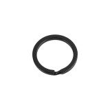 Inel metalic lacuit pentru chei, diametru 30 mm, Negru