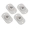 Set Roti Adezive, Model 360░, Capacitate 8kg, Alb, 4 Bucăți