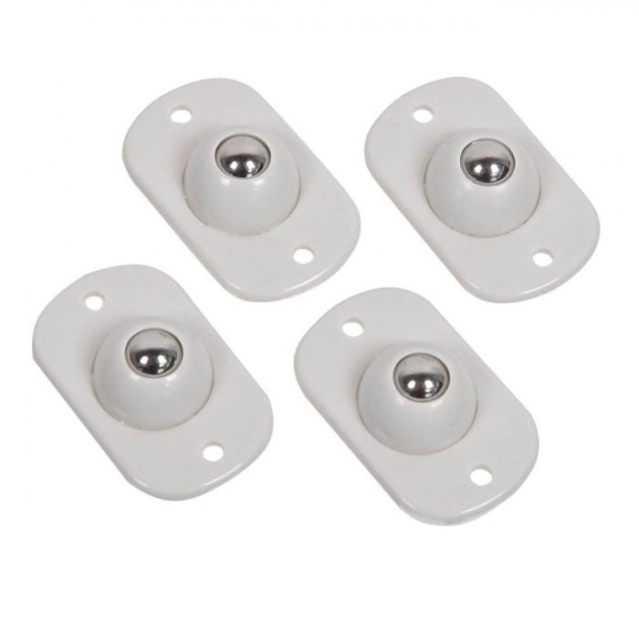 Set Roti Adezive, Model 360░, Capacitate 8kg, Alb, 4 Bucăți