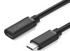 CABLU USB Type-C Ugreen prelungitor, &quot;US353&quot; USB Type-C (T) la USB Type-C (M), 1m, negru, &quot;10387&quot; (timbru verde 0.18 lei) - 6957303813872
