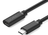 CABLU USB Type-C Ugreen prelungitor, &quot;US353&quot; USB Type-C (T) la USB Type-C (M), 1m, negru, &quot;10387&quot; (timbru verde 0.18 lei) - 6957303813872