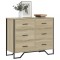 Gossi comoda cu sertare, stejar sonoma 91x35,5x74,5 cm lemn prelucrat