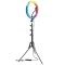 Lampa circulara LED 26 cm diametru,RGB, trepied reglabil 200 cm