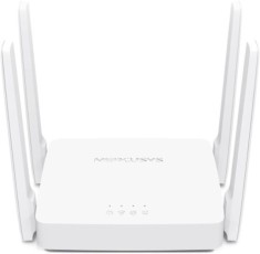 ROUTER MERCUSYS wireless 1200Mbps, 2 porturi LAN 10/100 Mbps, 1 x WAN 10/100 Mbps, 4 x antene externe, Dual Band AC1200 &quot;AC10&quot; (timbru verde 0.8 lei)