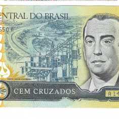 Bancnota 100 cruzados 1986-1988 - Brazilia