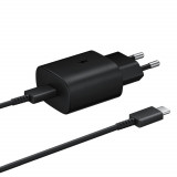 Cumpara ieftin Incarcator Samsung S20 S20 FE S20+ TA800EBE cablu DG977BBE 25W Type C 1M Super Fast Charger Negru