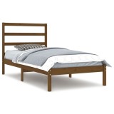 Cumpara ieftin Cadru de pat, maro miere, 100x200 cm, lemn masiv de pin