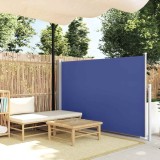 VidaXL Copertină laterală retractabilă terasă, albastru, 140x500 cm