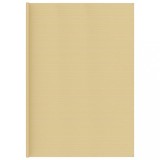 Covor Cort Camping Bej 400x700 cm Polietilena HDPE Impermeabil Ventilatie Ocheti Prindere Taiere Facila