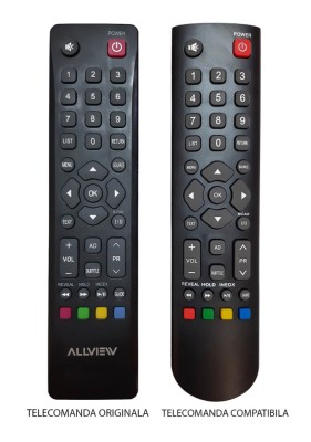 Telecomanda inlocuitoare compatibila pentru TV Allview 32ATC5500-H1-1 IR 1282 (347-1) foto