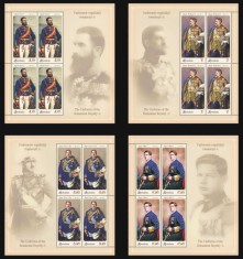 ✅RO 2019 LP 2264 &quot;Uniformele regalitatii ( I ) &quot; , minicoli de 4 + manseta , MNH