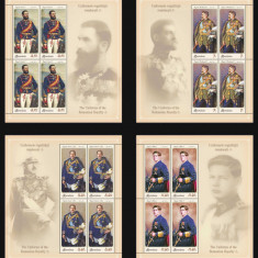 RO 2019 LP 2264 "Uniformele regalitatii ( I ) " , minicoli de 4 + manseta , MNH