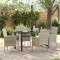 vidaXL Set de masă pentru grădină 5 pcs Gri deschis Rattan poli 3379809