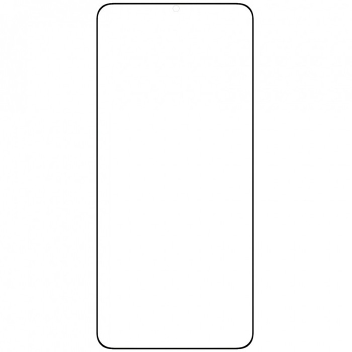 Folie Protectie Ecran OEM pentru Samsung Galaxy S21 Ultra 5G, Sticla Flexibila, Full Face, Full Glue, 9D, Neagra