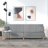 VidaXL Canapea extensibilă cu cotiere, gri deschis, textil 351887