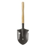 Lopata multifunctionala pentru camping si drumetii, 16x60 cm, negru