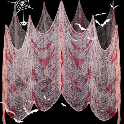 Decor Halloween, Tifon cu S&amp;acirc;nge Fals, Dimensiune 76x185 cm foto