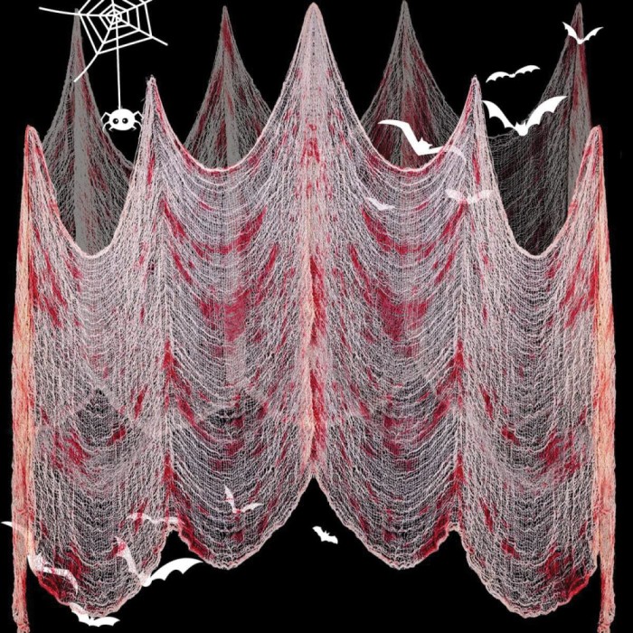 Decor Halloween, Tifon cu S&acirc;nge Fals, Dimensiune 76x185 cm