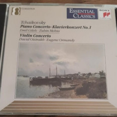 CD Tchaikovsky ‎– Piano Concerto • Klavierkonzert No. 1 / Violin Concerto