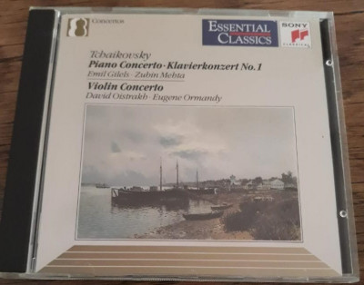 CD Tchaikovsky &amp;lrm;&amp;ndash; Piano Concerto &amp;bull; Klavierkonzert No. 1 / Violin Concerto foto