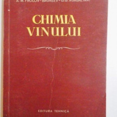 CHIMIA VINULUI DE A.M. FROLOV - BAGREEV , G.G. AGABALIANT , 1956