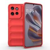 Husa antisoc pentru motorola edge 50 neo / motorola thinkphone 25, margini striate, magic shield, red