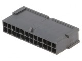 Mufă cablu tată Micro-Fit 3.0 3mm 24 pini fără contacte, MOLEX