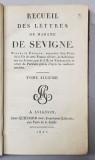 RECUEIL DES LETTRES DE MADAME DE SEVIGNE , TOME SIXIEME , 1810