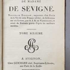 RECUEIL DES LETTRES DE MADAME DE SEVIGNE , TOME SIXIEME , 1810