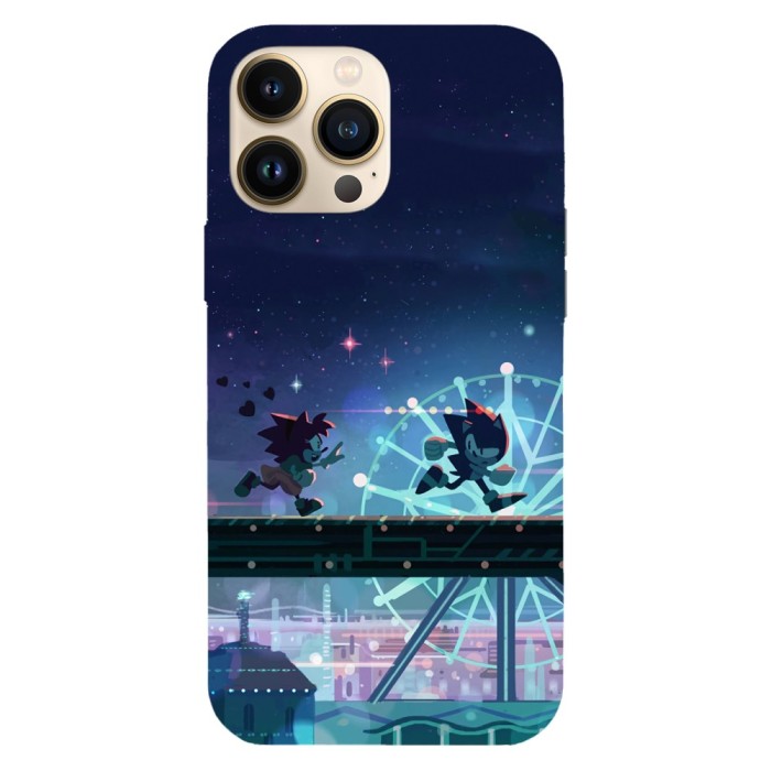 Husa compatibila cu Apple iPhone 11 Pro Max model Run Sonic, Run!, Silicon, TPU, Viceversa