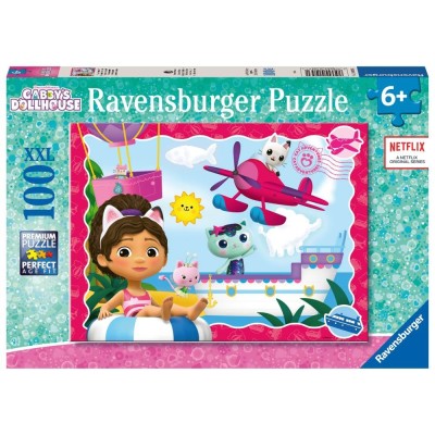 Ravensburger - Puzzle casa de papusi a lui Gabby 100 piese foto