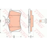 Set placute frana disc Audi Tt; Citroen C3 II, C3 Picasso, DS3; Peugeot 207, 207 Cc, 207 Sw; VW Bora I, Golf IV Motor 1.1 i, 1.2 THP 110, lungime 87