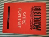 Satire populare. Srigaturi, cantece satirice, snoave si anecdote, ed. princeps