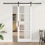 Ușa glisantă vidaXL cu set de hardware &#039;ORKDAL&#039;Alb 78x211 cm
