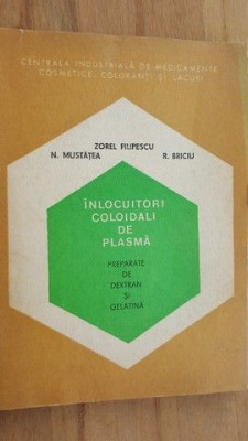 Inlocuitori coloidali de plasma- Zorel Filipescu, N. Mustatea foto