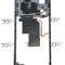 Mijloc rama carcasa Oppo A98 (5G) BLUE SWAP