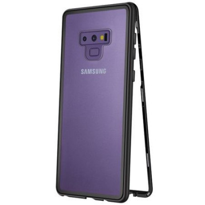 Husa Samsung Galaxy Note 9 Magnetica 360 Black sticla securizata + folie sticla foto