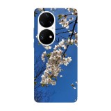 Husa compatibila cu Huawei Nova Y70 model Cherry Blossom branch, Silicon, TPU, Viceversa, Transparent, Carcasa