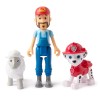 Figurine Patrula Catelusilor (Paw Patrol) Set Marshall si Fermierul Al, Spin Master, 3+ ani