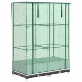Cumpara ieftin Strat inaltat cu husa de sera, aspect ratan, 80x40x123 cm