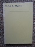Code des obligations 1990