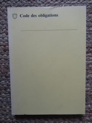 Code des obligations 1990 foto