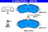 ATE 13.0460-2738.2 set placute frana,frana disc