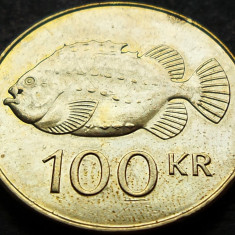 Moneda 100 KRONUR / COROANE - ISLANDA, anul 2011 *cod 875 = A.UNC - LUCIU BATERE