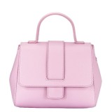 Cumpara ieftin Geanta dama roz piele naturala Sofiline, de mana/umar, 19x24x12 cm, accesorii auriu, stil casual, femei