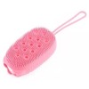 Burete Baie Silicon Unisex, Exfoliant &amp; Masaj Corp, Curata delicat pielea sensibila, Forma Dreptunghiulara