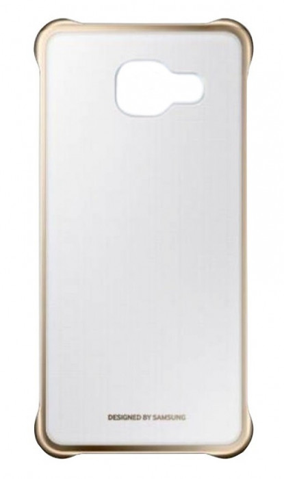Husa Samsung EF-QA310CFEGWW transparent + auriu pentru Samsung Galaxy A3 (SM-A310FU) 2016